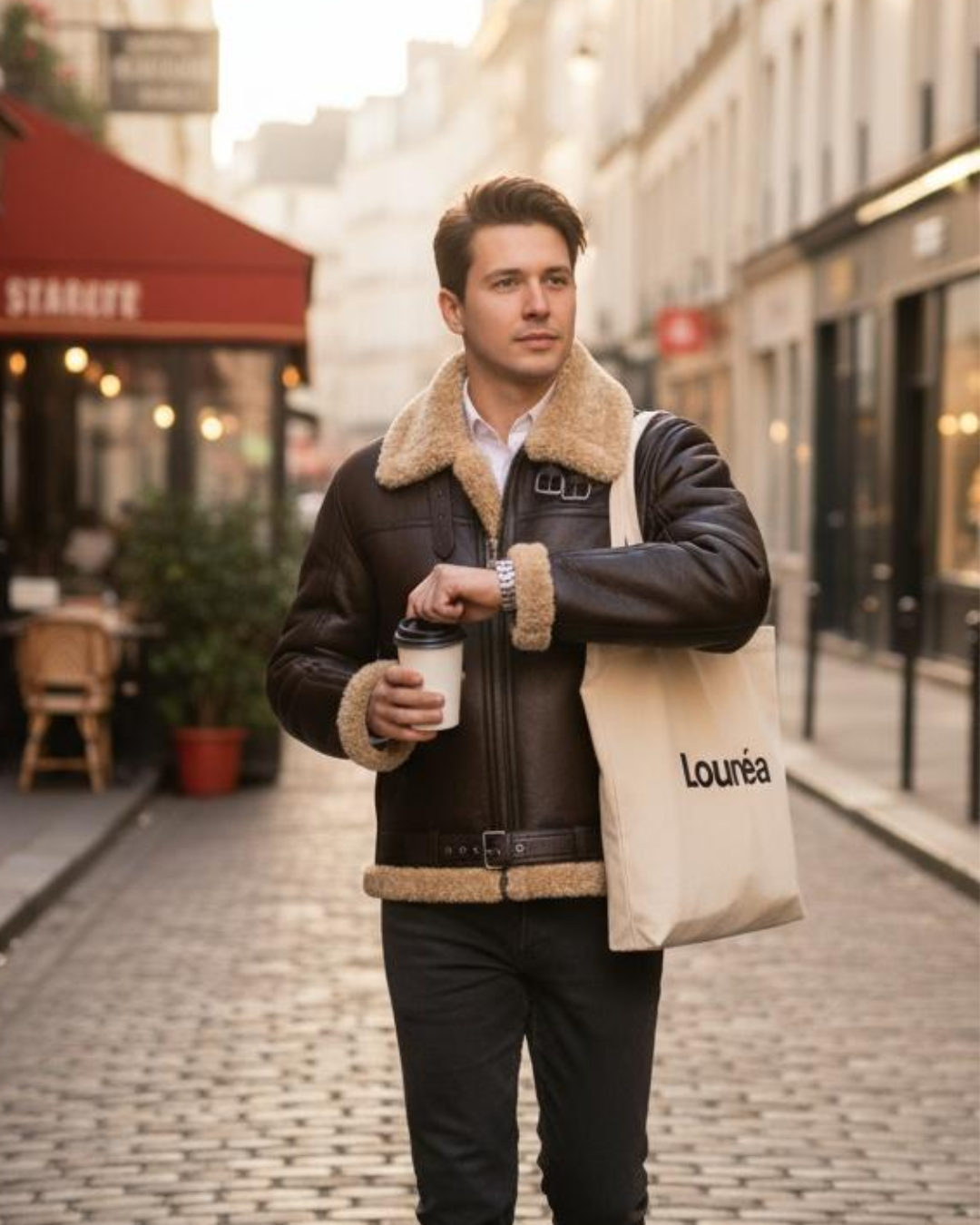 SYLVAIN | VESTE BOMBER AVIATOR EN CUIR