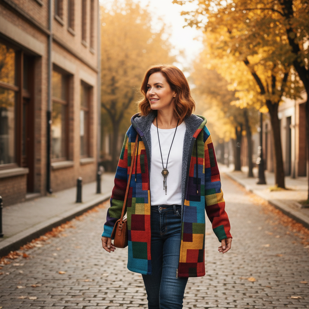 ANNICK • Cardigan Artistique Doux & Confortable