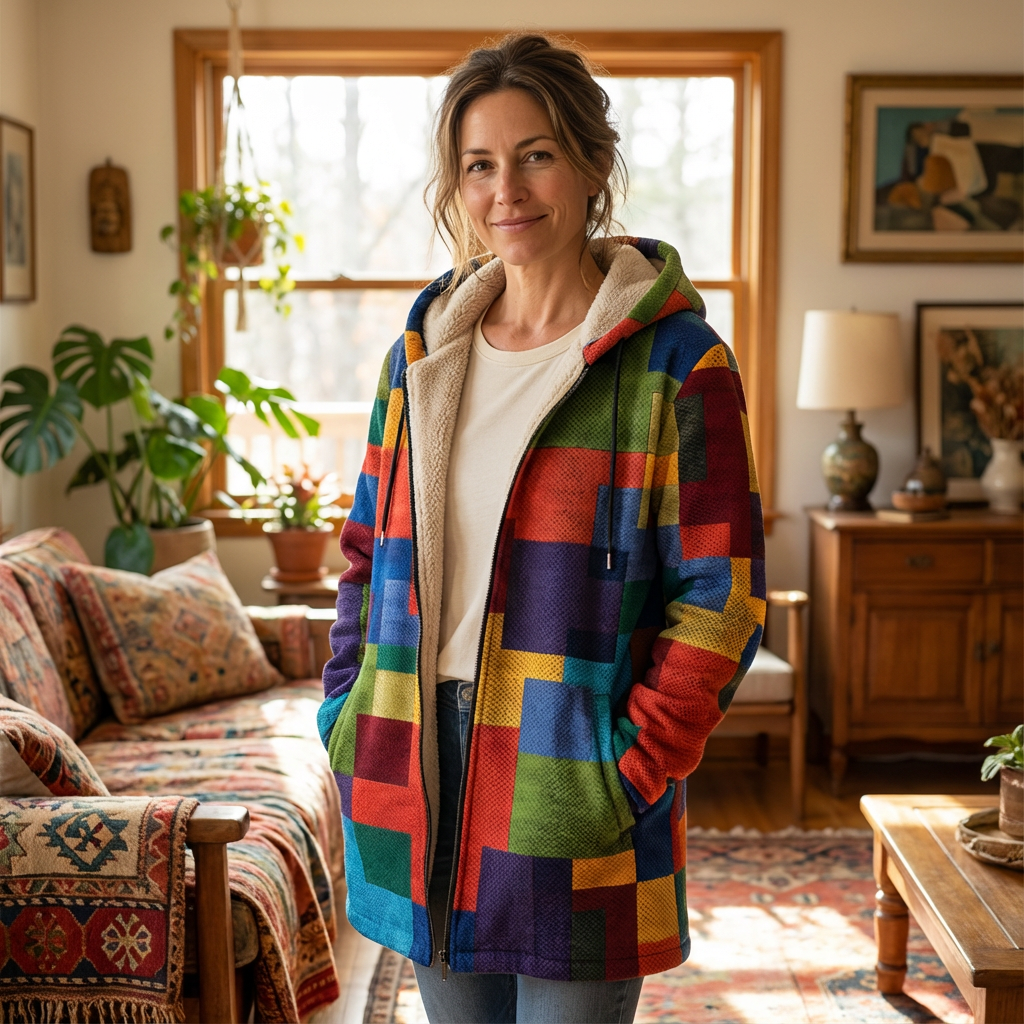 ANNICK • Cardigan Artistique Doux & Confortable