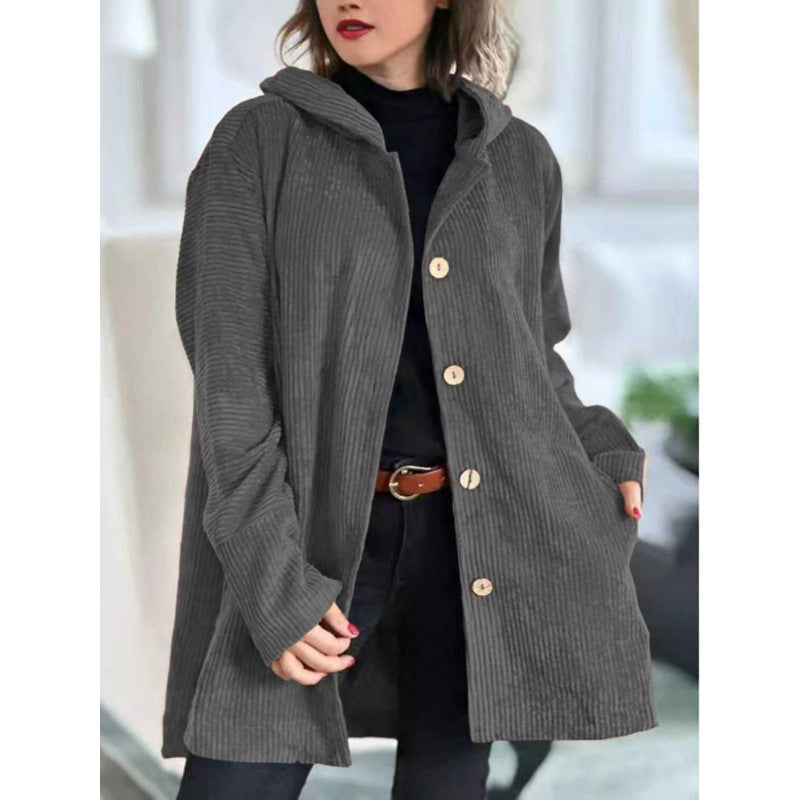 CÉLINE | VESTE EN VELOURS CÔTELÉ DÉCONTRACTÉE