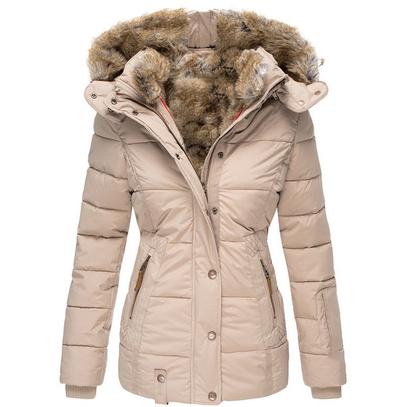 LÉONICA - MANTEAU D´HIVER CHAUD AVEC DOUBLE EN FOURRURE