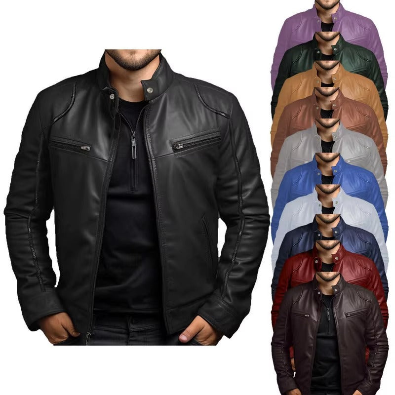 Nouvelle veste en cuir d'affaires pour hommes