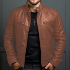 Nouvelle veste en cuir d'affaires pour hommes