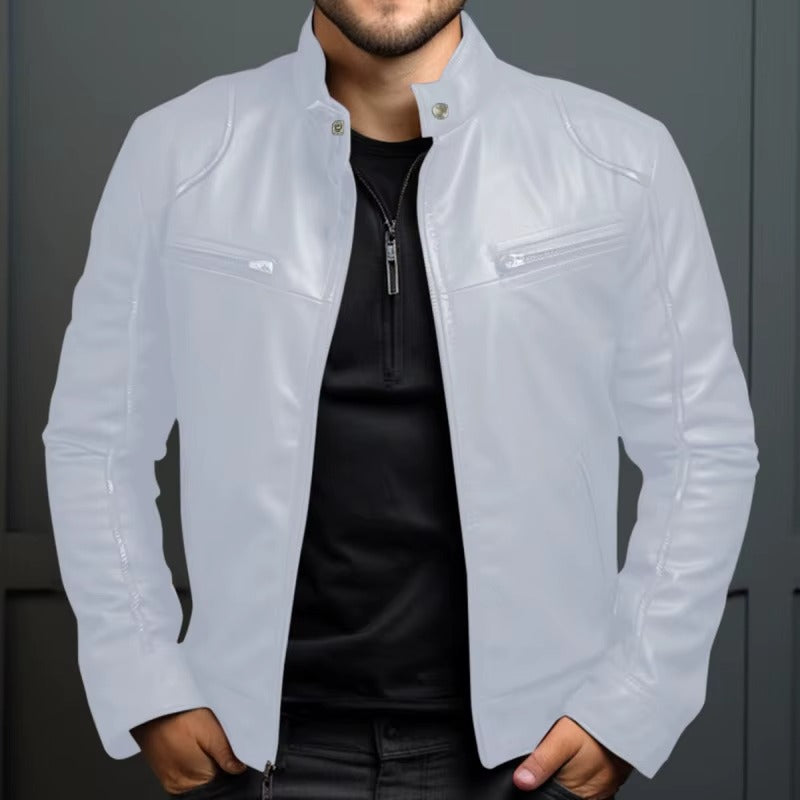 Nouvelle veste en cuir d'affaires pour hommes