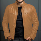 Nouvelle veste en cuir d'affaires pour hommes