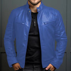 Nouvelle veste en cuir d'affaires pour hommes